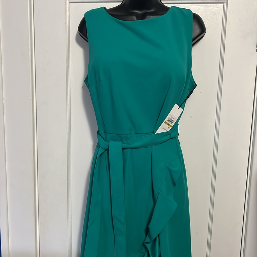 NWT Calvin Klein Ruffled Detail Dress Size 14 **DRESS SALE**
